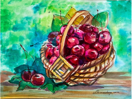 Taste of summer by artist Anastasia Shimanskaya